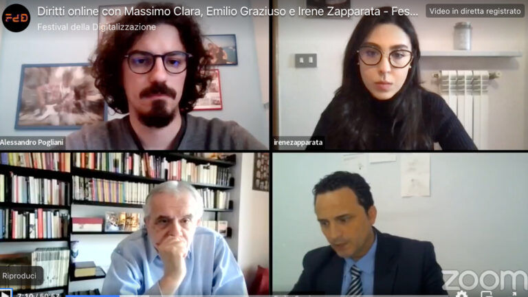 Diritti online – con Massimo Clara, Emilio Graziuso e Irene Zapparata