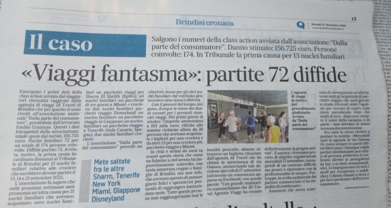 RASSEGNA STAMPA “Viaggi Fantasma” – Quotidiano 27 novembre 2025