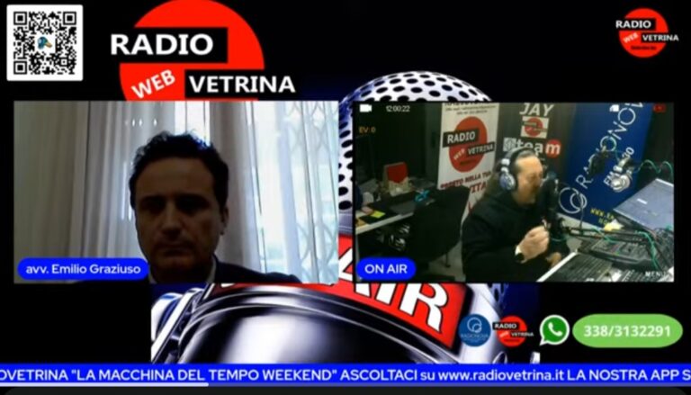 “DIRITTI ON AIR”: 12 GENNAIO 2026 PRIMA DIRETTA DELL’ANNO SU RADIO VETRINA